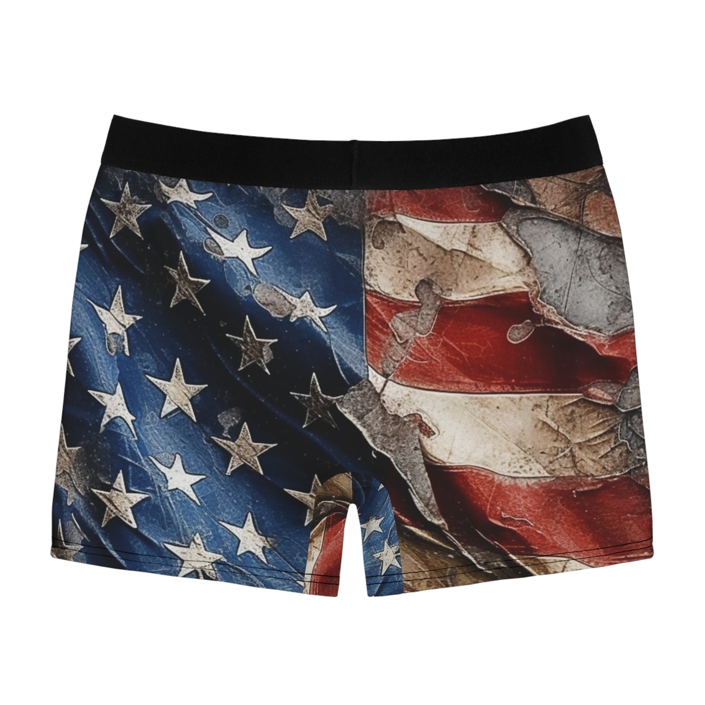Distressed American Flag Men's Boxer Briefs