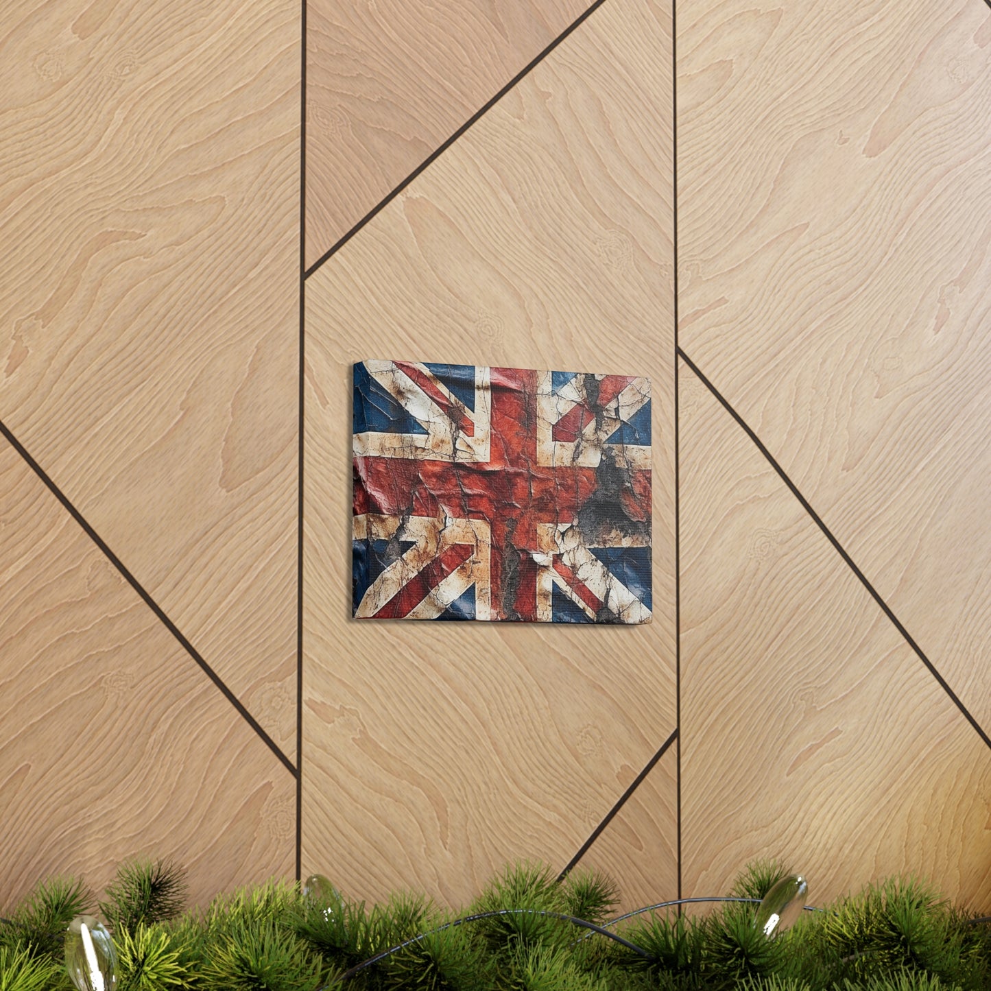 British Union Jack Tattered Flag Canvas Gallery Wraps