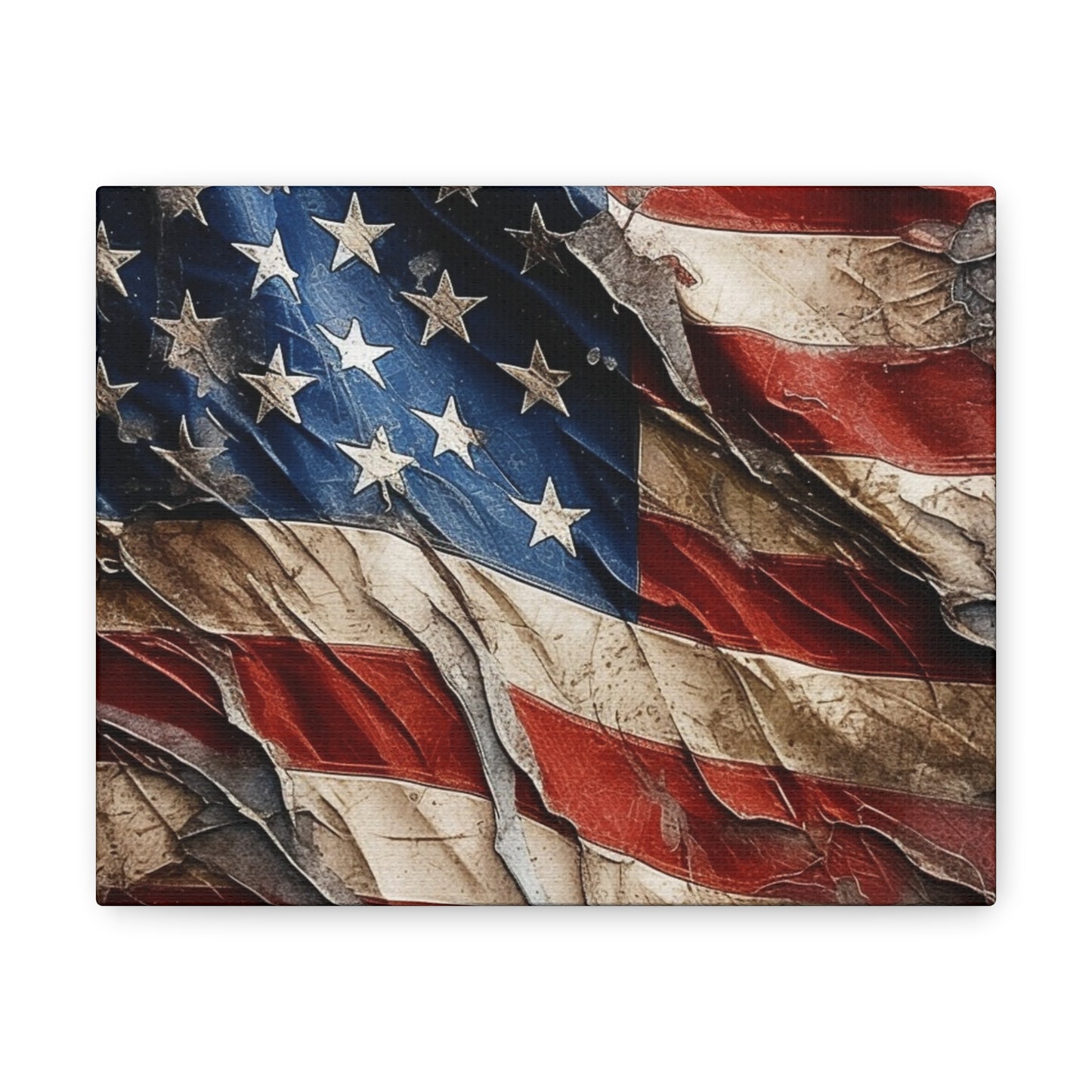American Flag Distressed Canvas Gallery Wraps