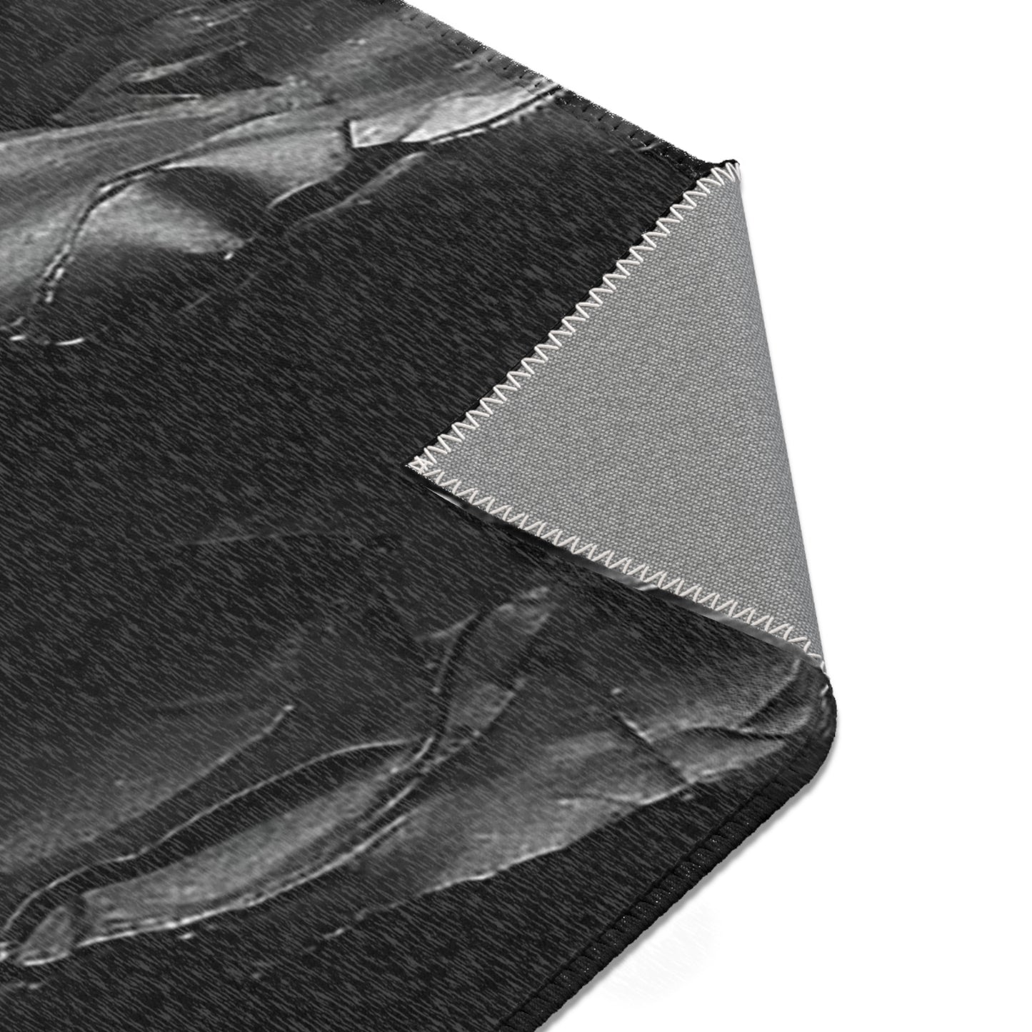 Black American Flag Area Rugs