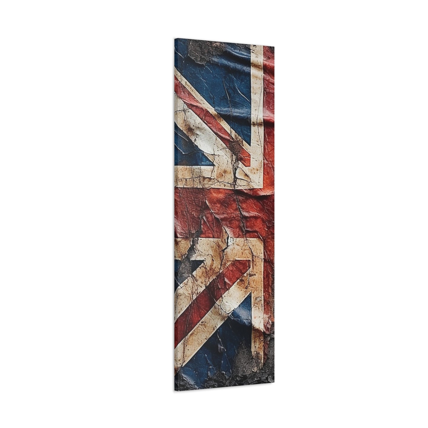 British Union Jack Tattered Flag Canvas Gallery Wraps
