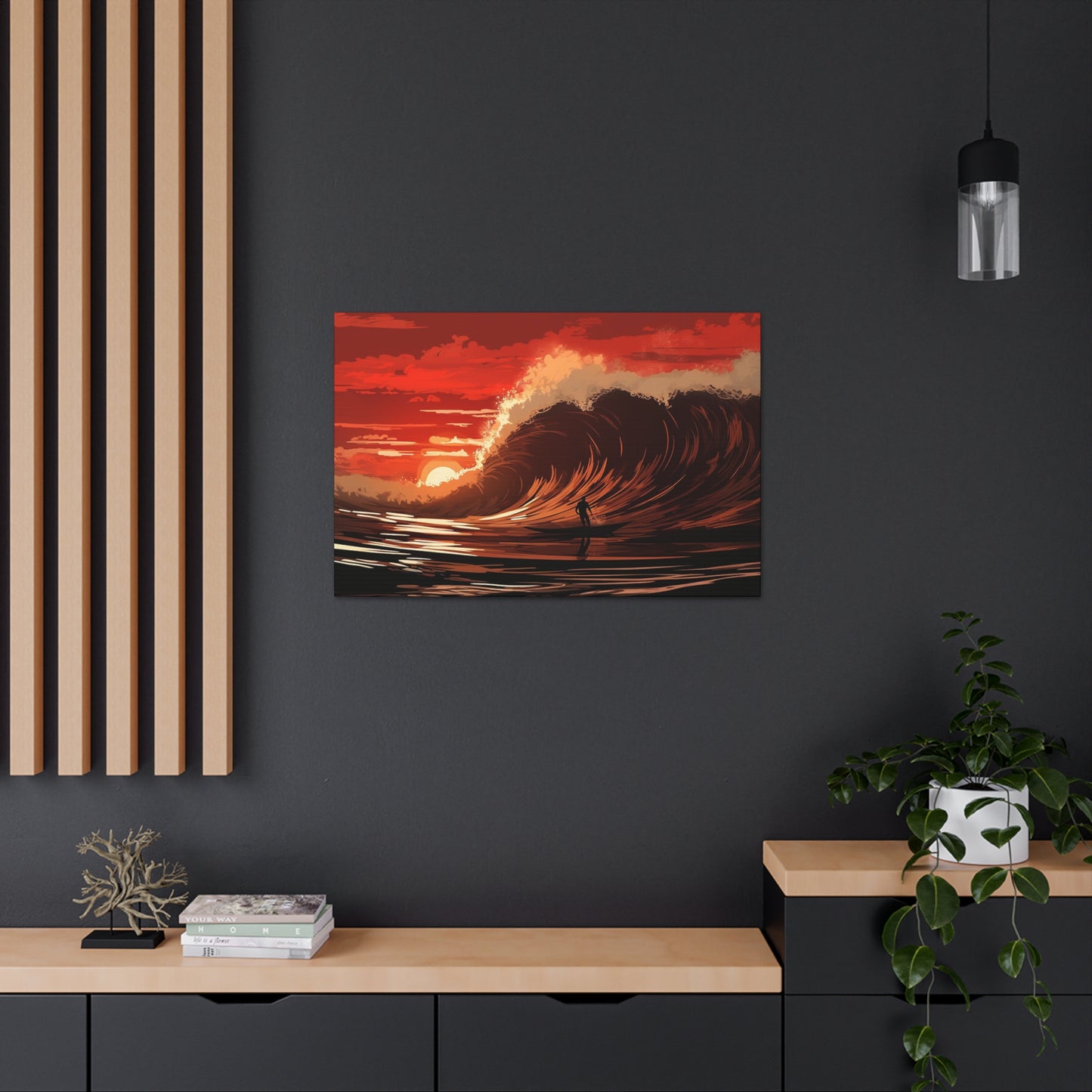 Polynesian Sunset Ride Canvas Gallery Wraps