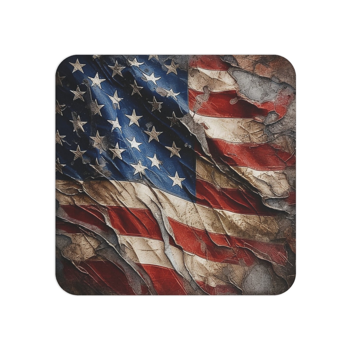 Distressed American Flag Coasters (50, 100 pcs)