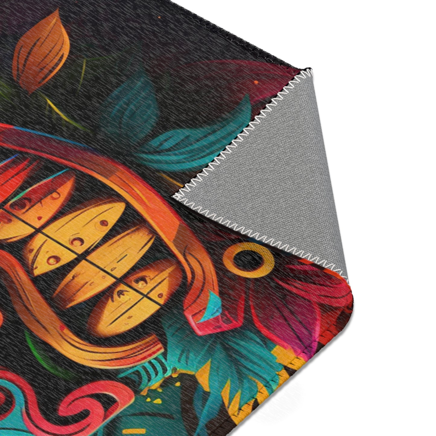 Feathered Tiki Area Rug