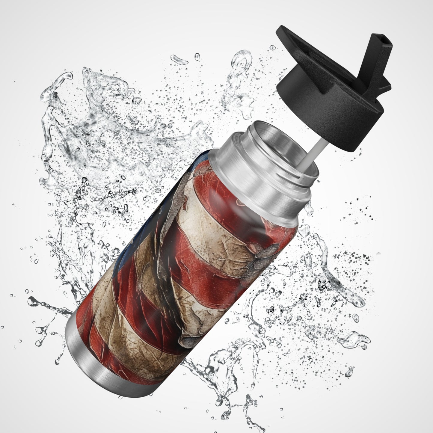 Distressed American Flag Gator Tumbler, 32oz