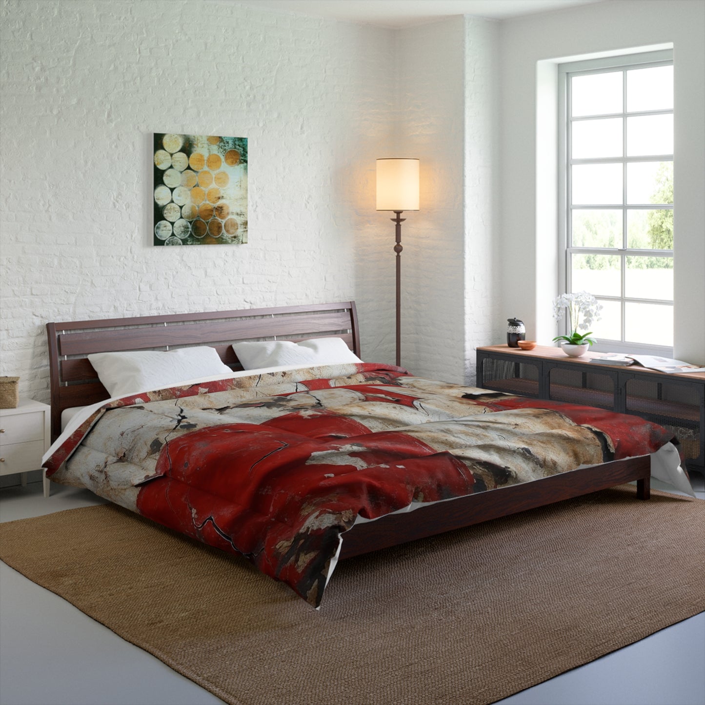 Distressed Templar Flag Comforter
