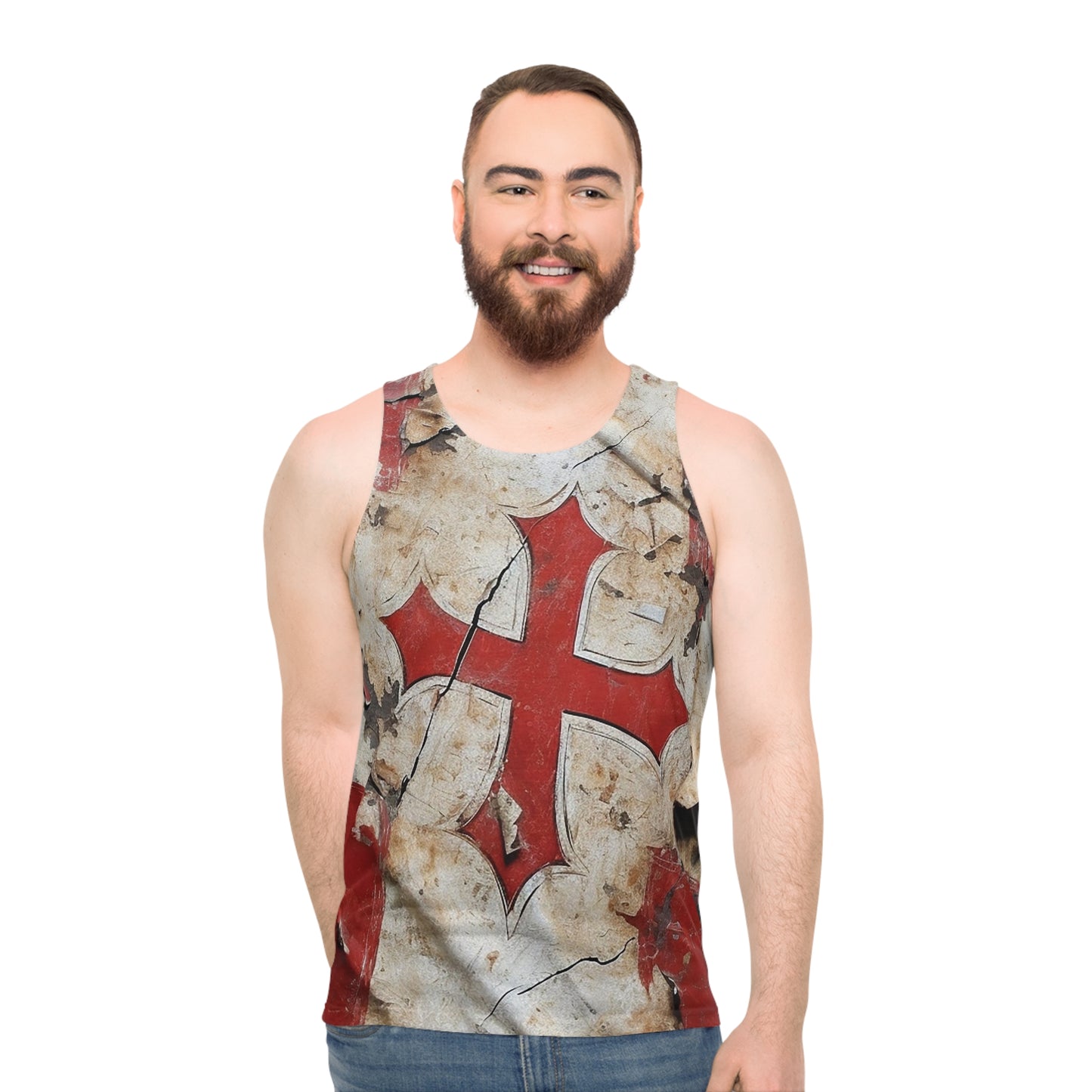 Templar Flag Unisex Tank Top