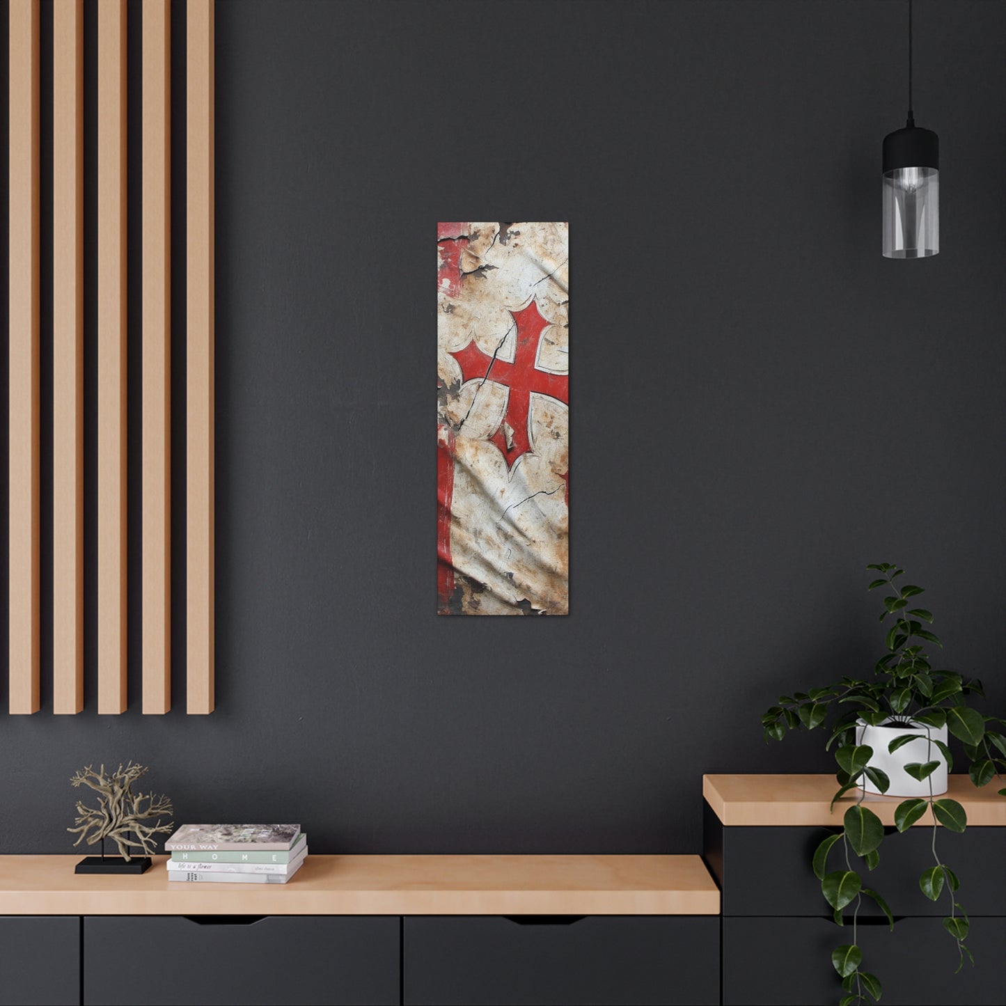 Tattered Templar Flag Canvas Gallery Wraps