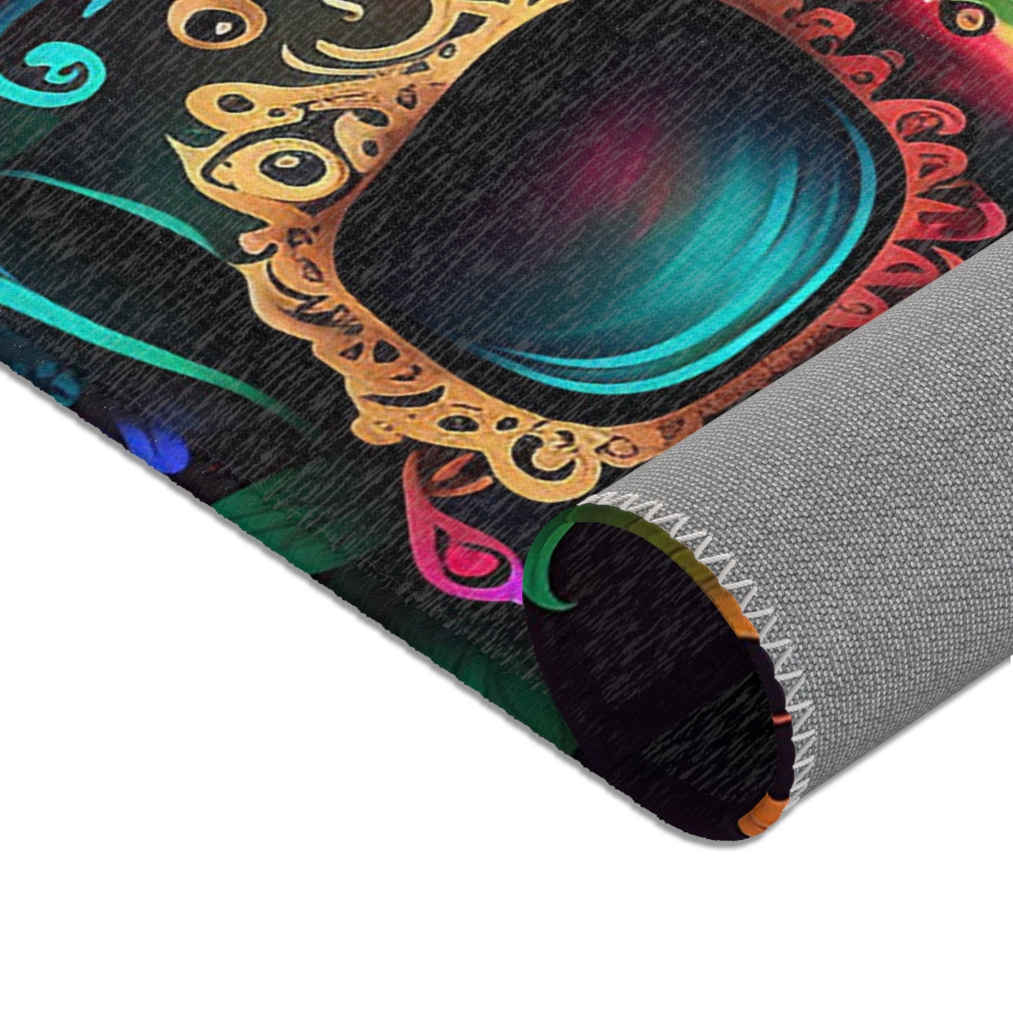 Flower Sugar Skull Area Rug
