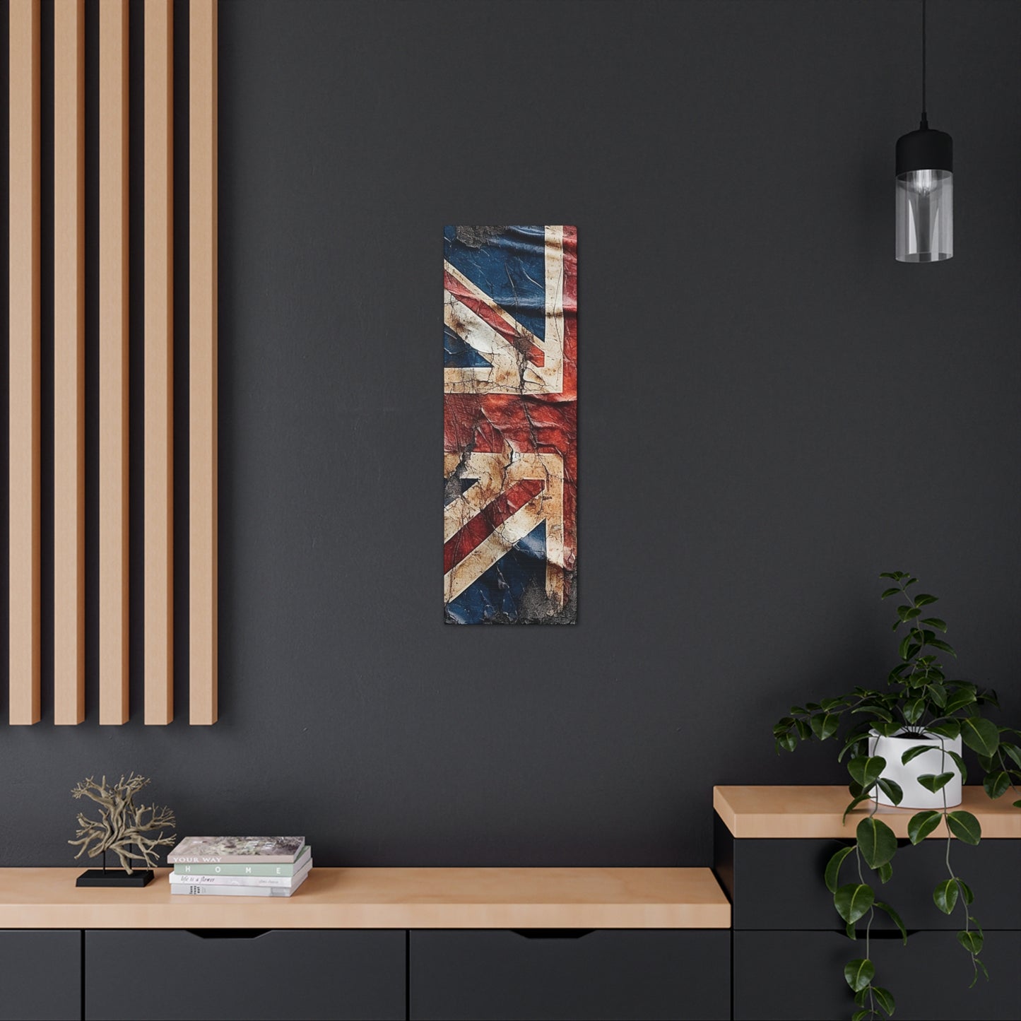 British Union Jack Tattered Flag Canvas Gallery Wraps