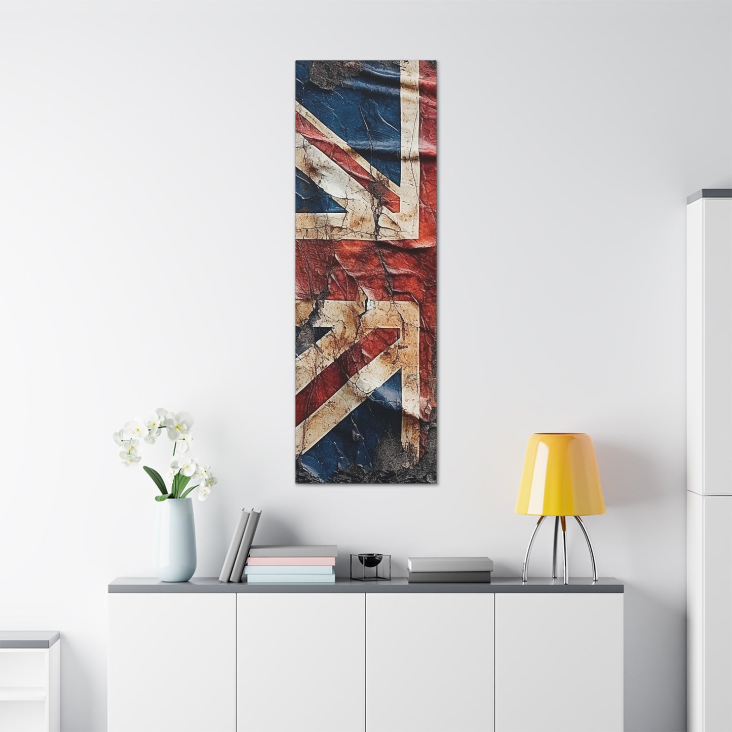 British Union Jack Tattered Flag Canvas Gallery Wraps