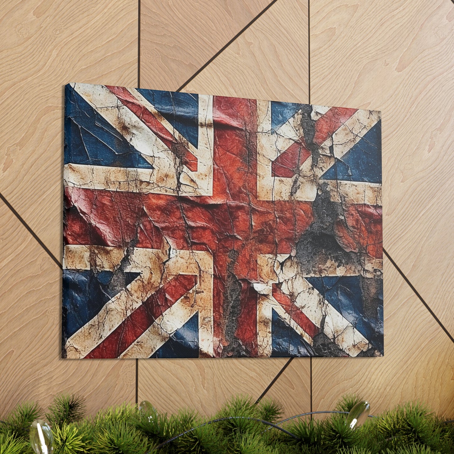 British Union Jack Tattered Flag Canvas Gallery Wraps