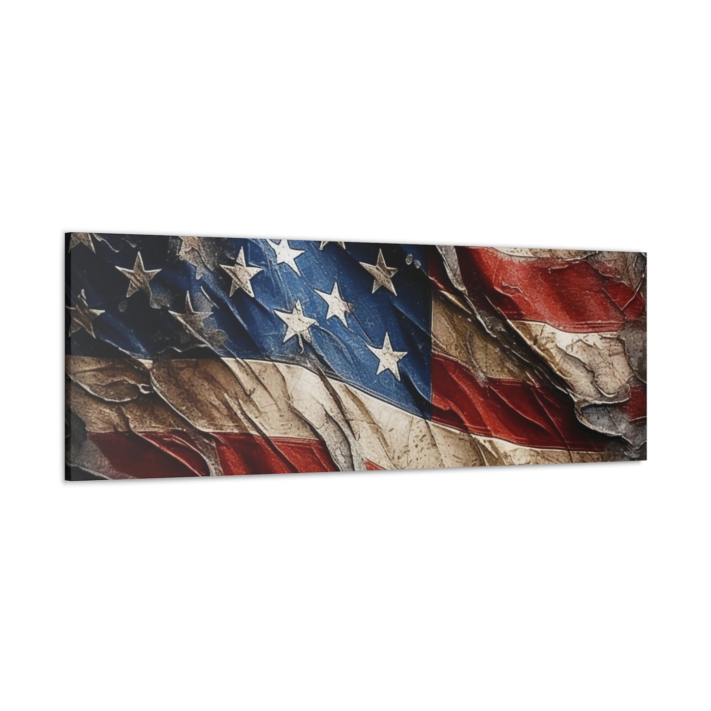 American Flag Distressed Canvas Gallery Wraps