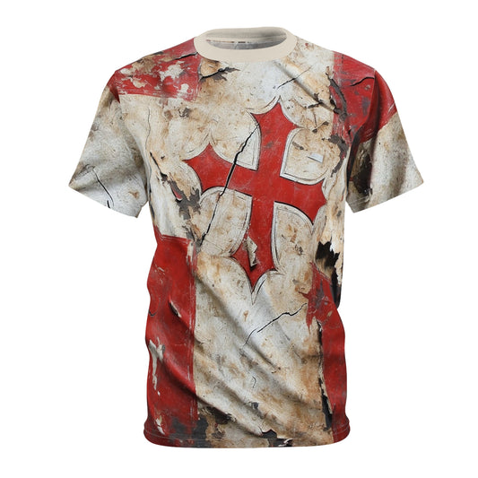 Templar Cross Unisex Cut & Sew Tee