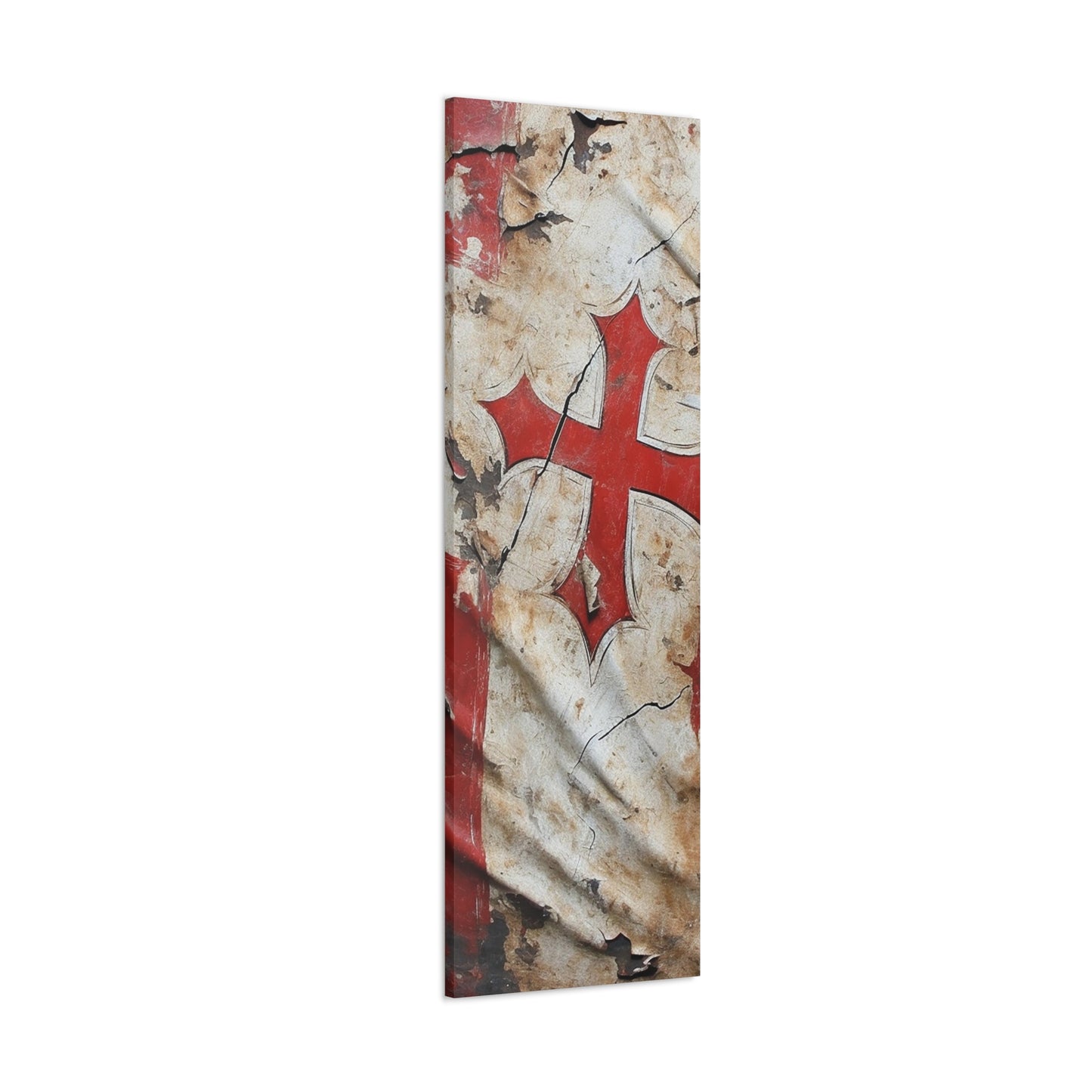 Tattered Templar Flag Canvas Gallery Wraps