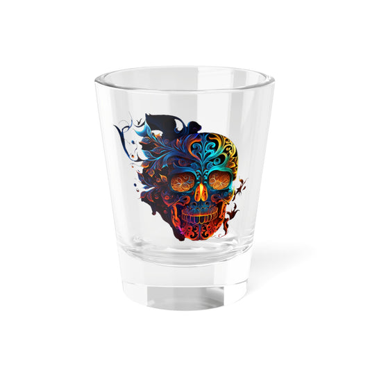 Eternal Flame Sugar Skull Shot Glass, 1.5oz