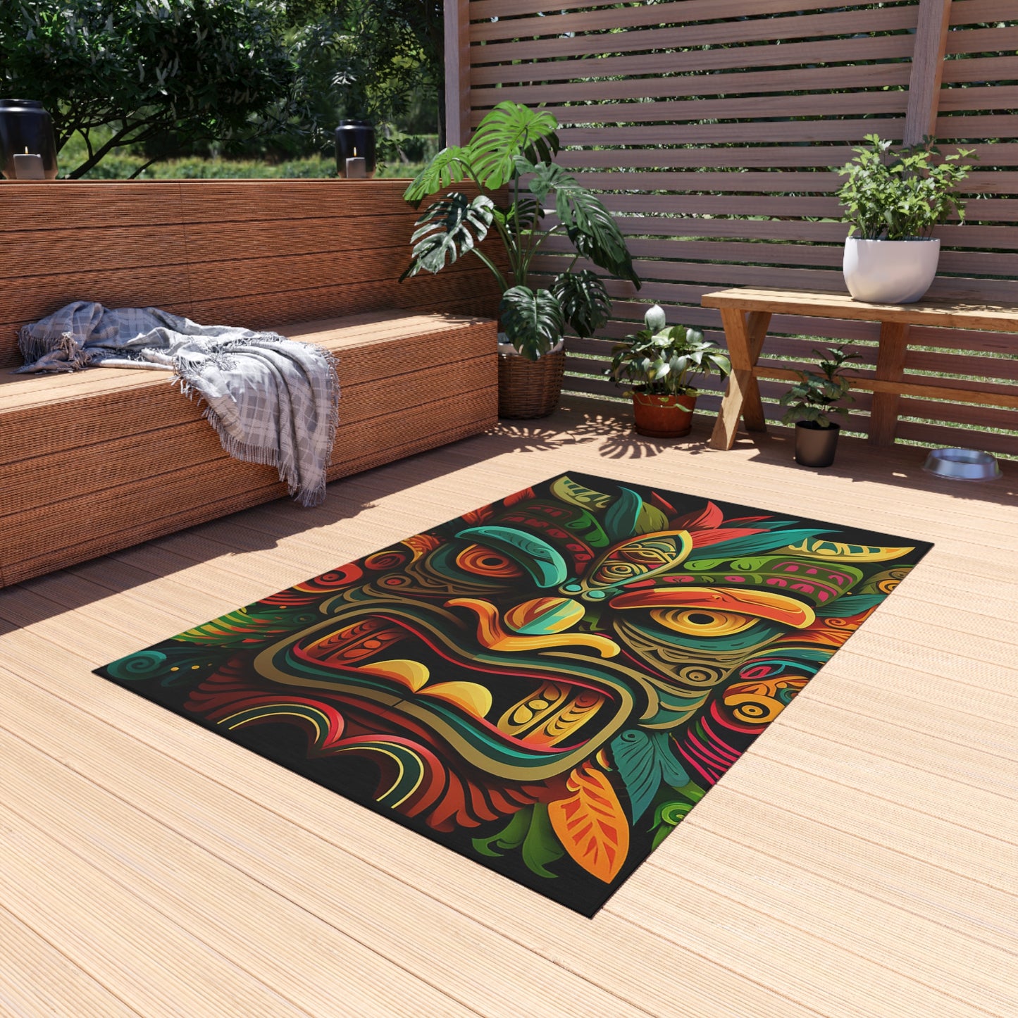 Horn Tiki Outdoor Rug