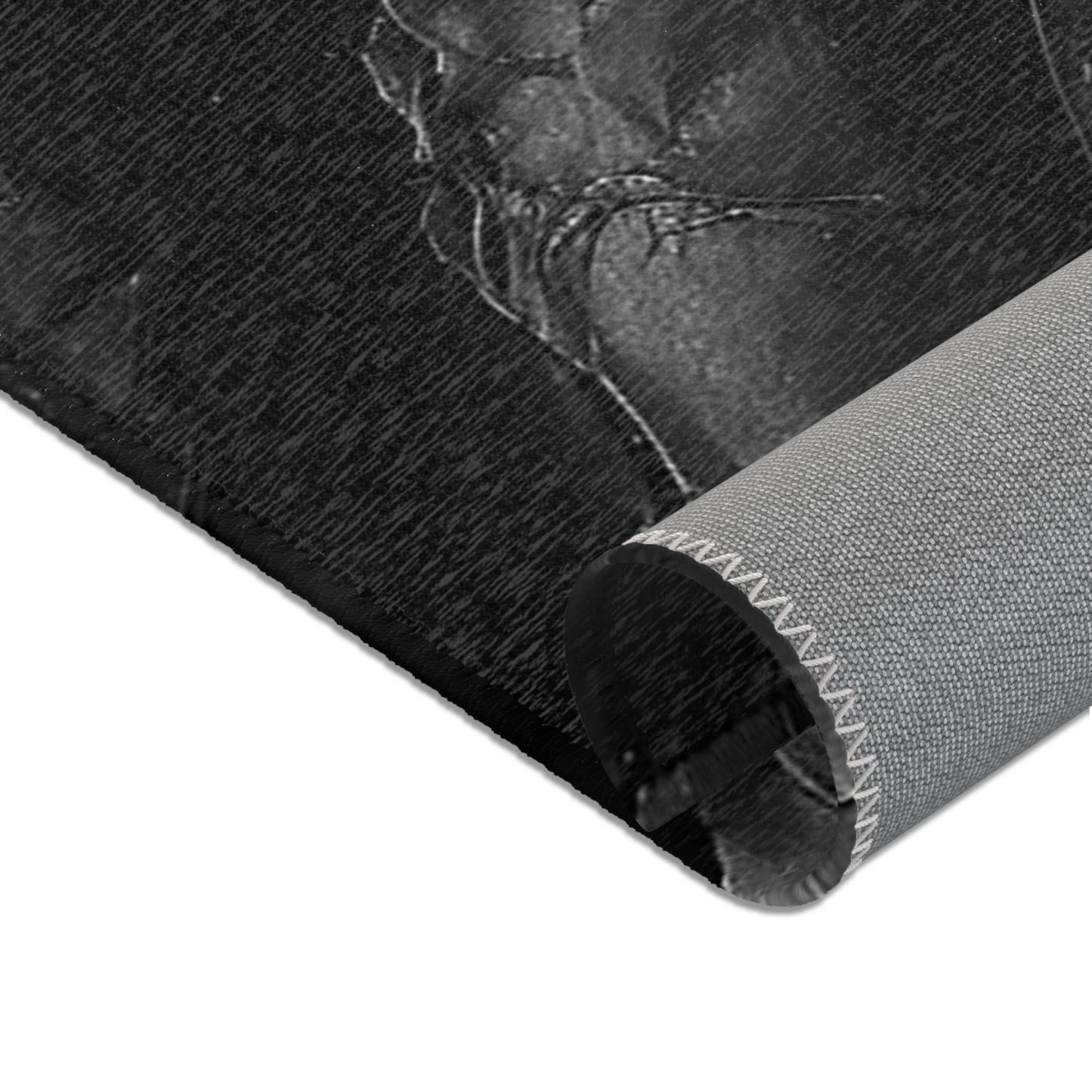 Black American Flag Area Rugs