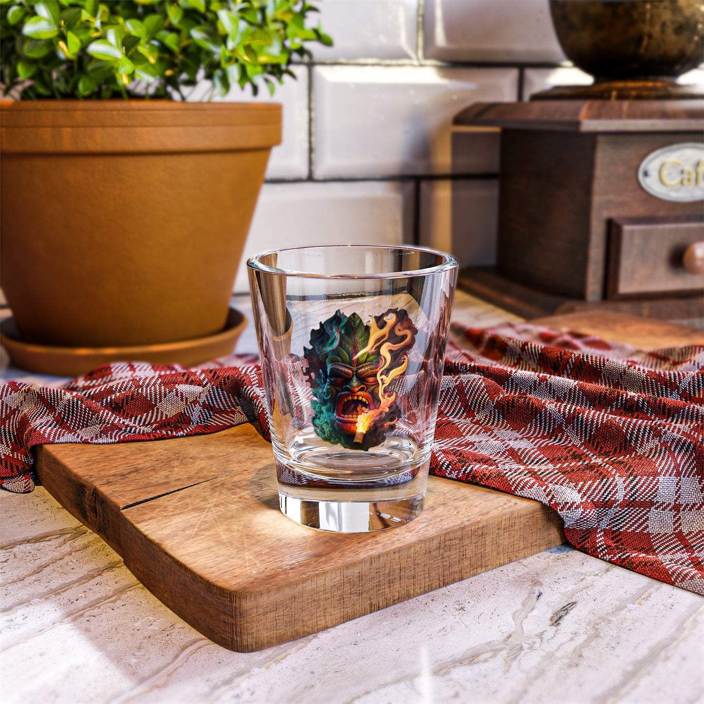 Possessed by Smoke Tiki Shot Glass, 1.5oz