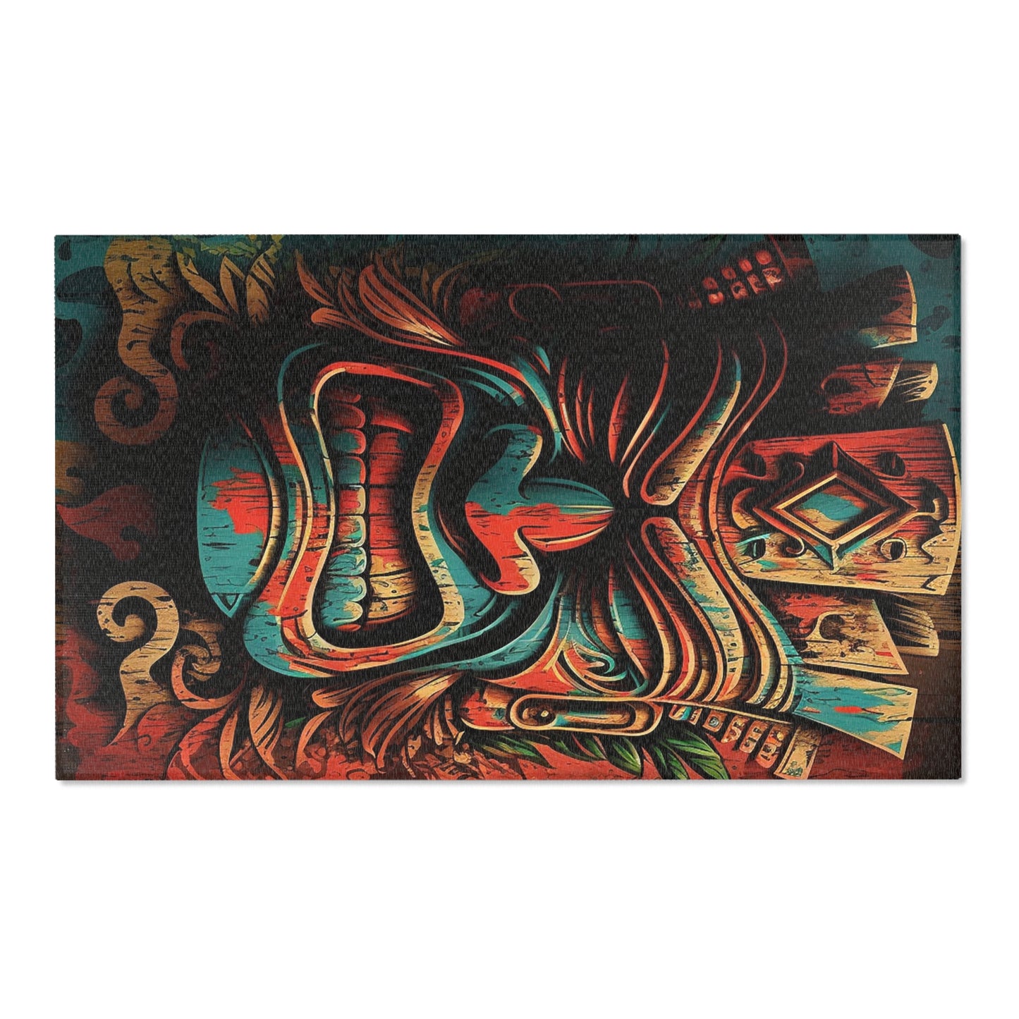 Angry Tiki Area Rugs