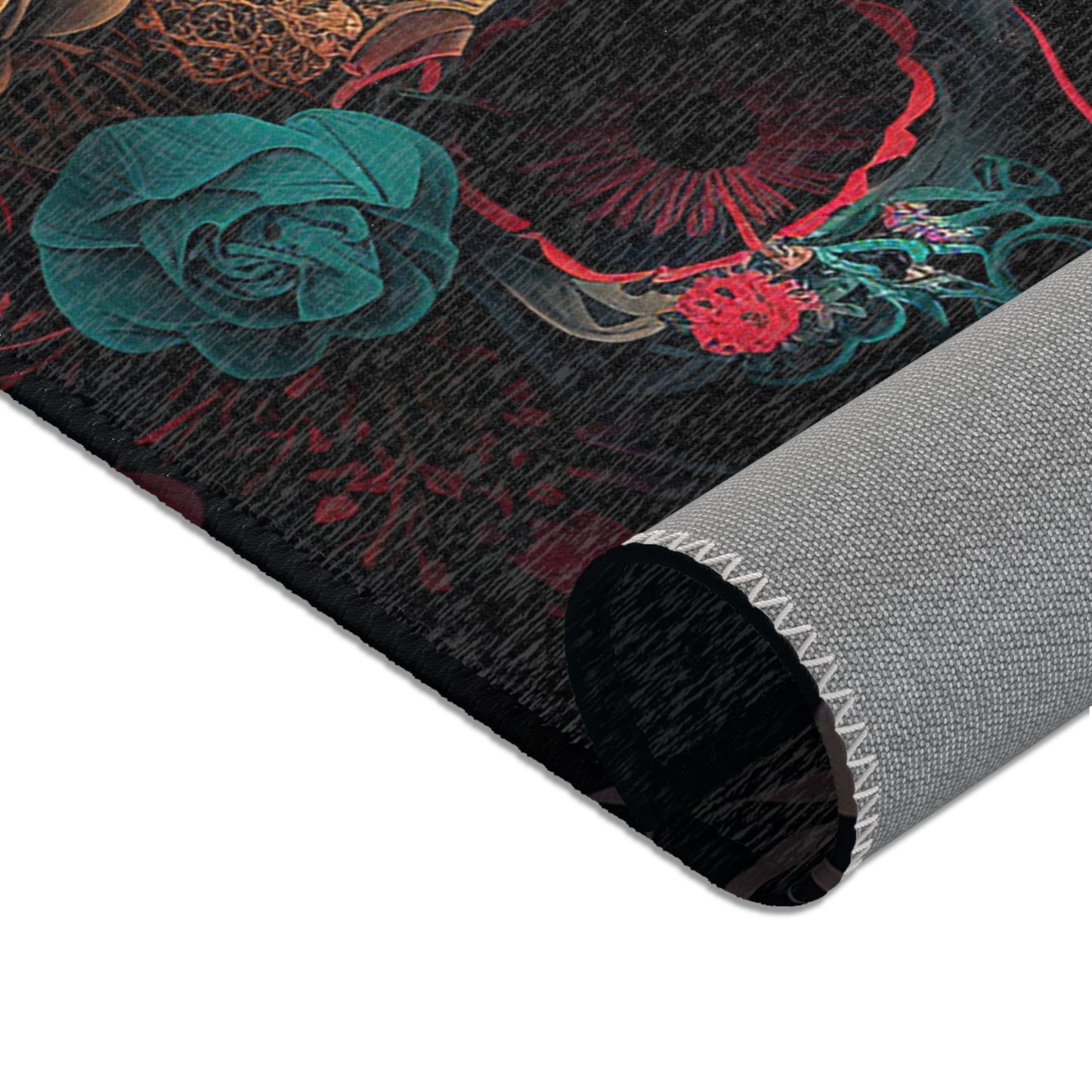 Looking Through You Sugar Skull Area Rug