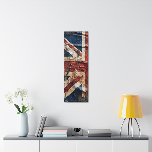British Union Jack Tattered Flag Canvas Gallery Wraps