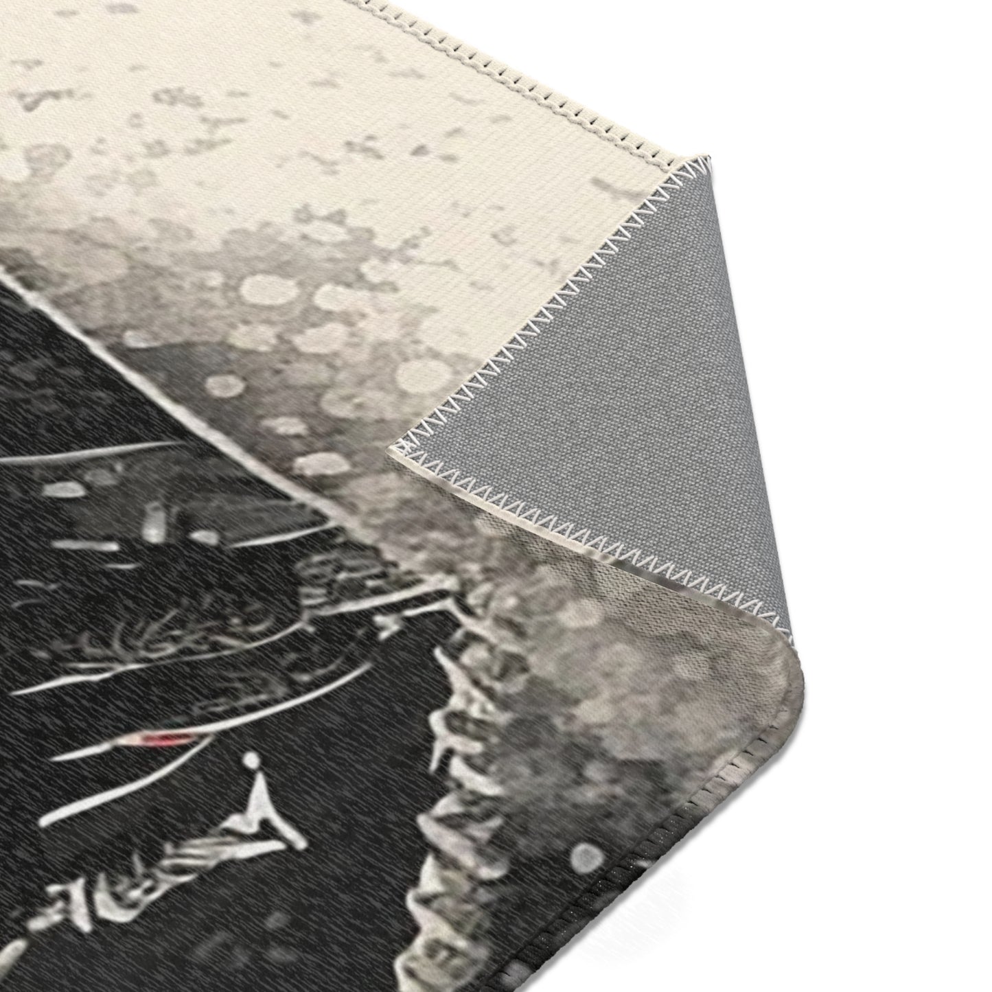 Bearded Samurai Area Rugs