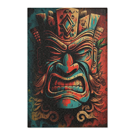 Angry Tiki Area Rugs