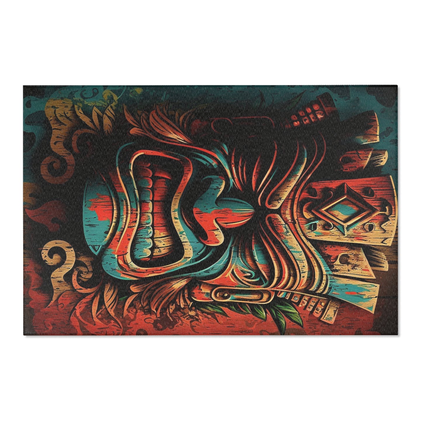 Angry Tiki Area Rugs