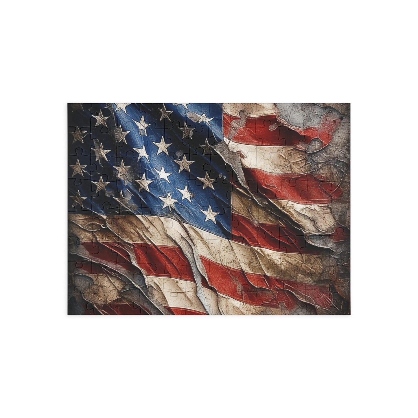 Distressed American Flag Puzzle (96, 252, 500, 1000-Piece)