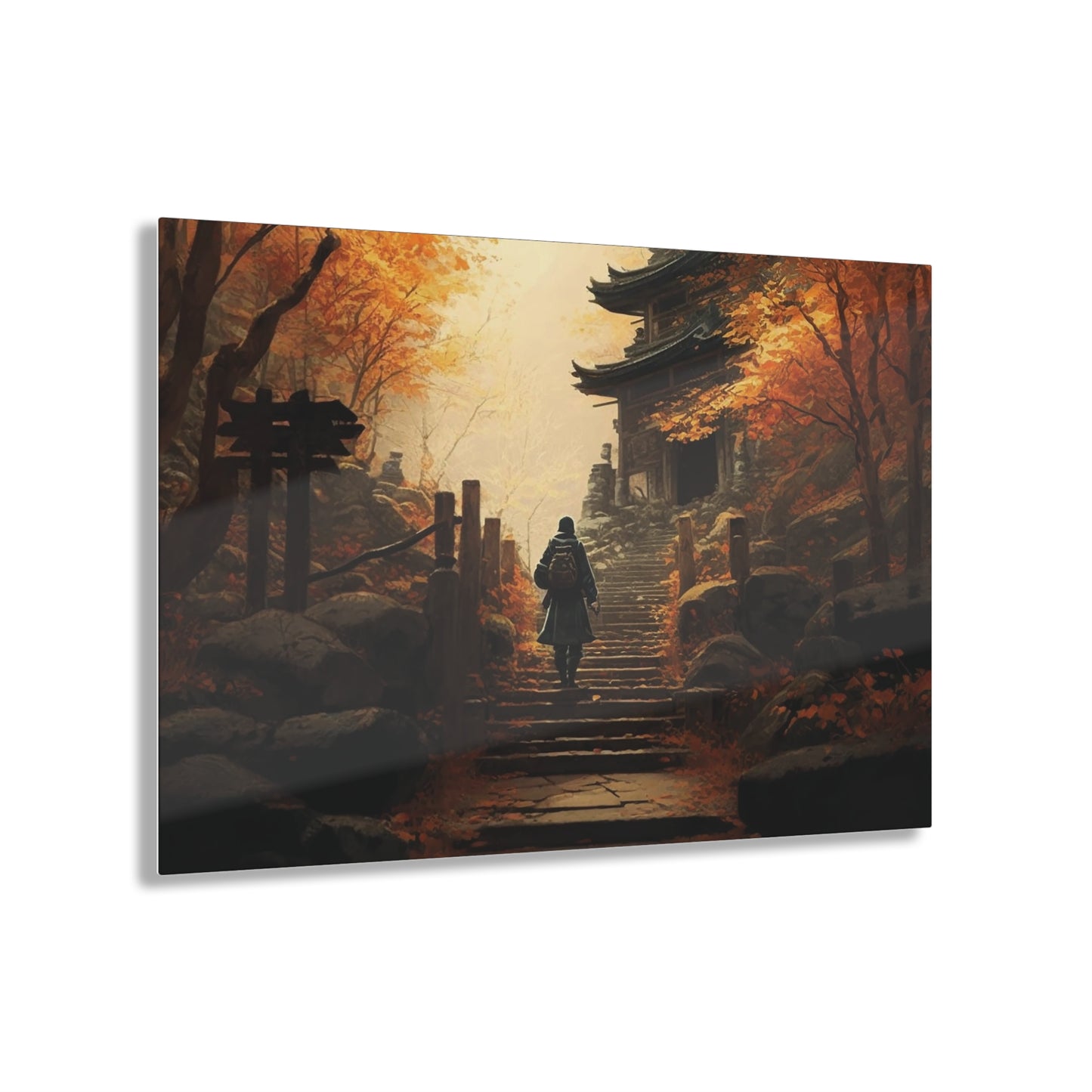 Autumn Temple Acrylic Prints