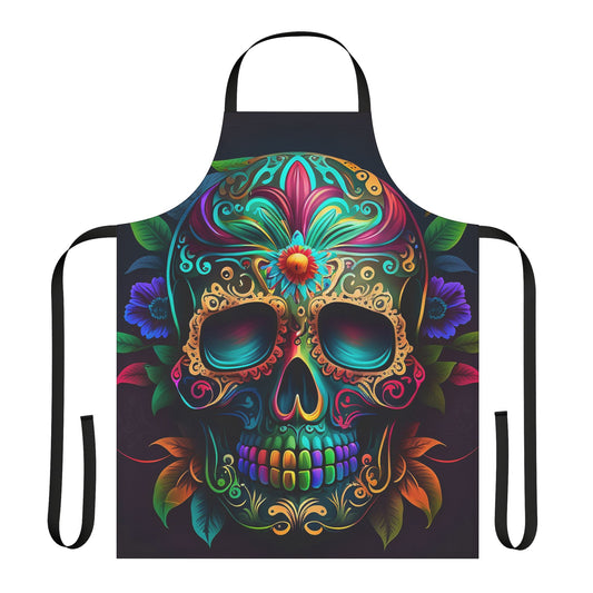 Flower Sugar Skull Apron