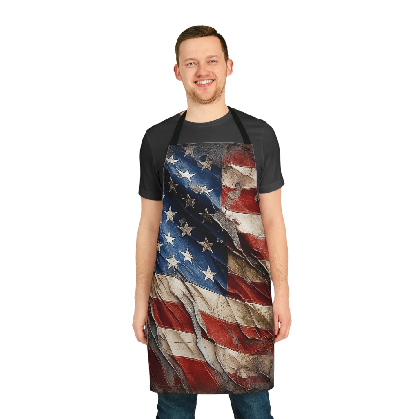 Distressed American Flag Apron (AOP)