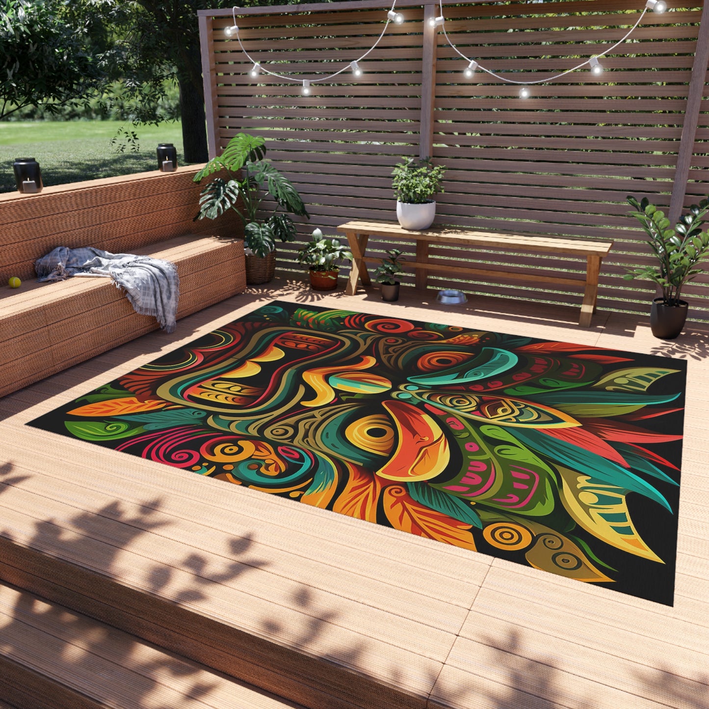 Horn Tiki Outdoor Rug