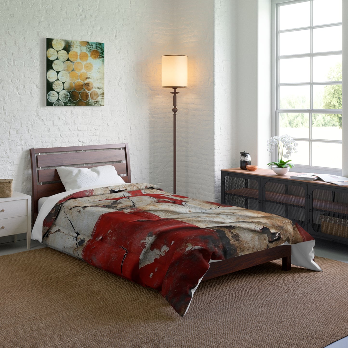 Distressed Templar Flag Comforter