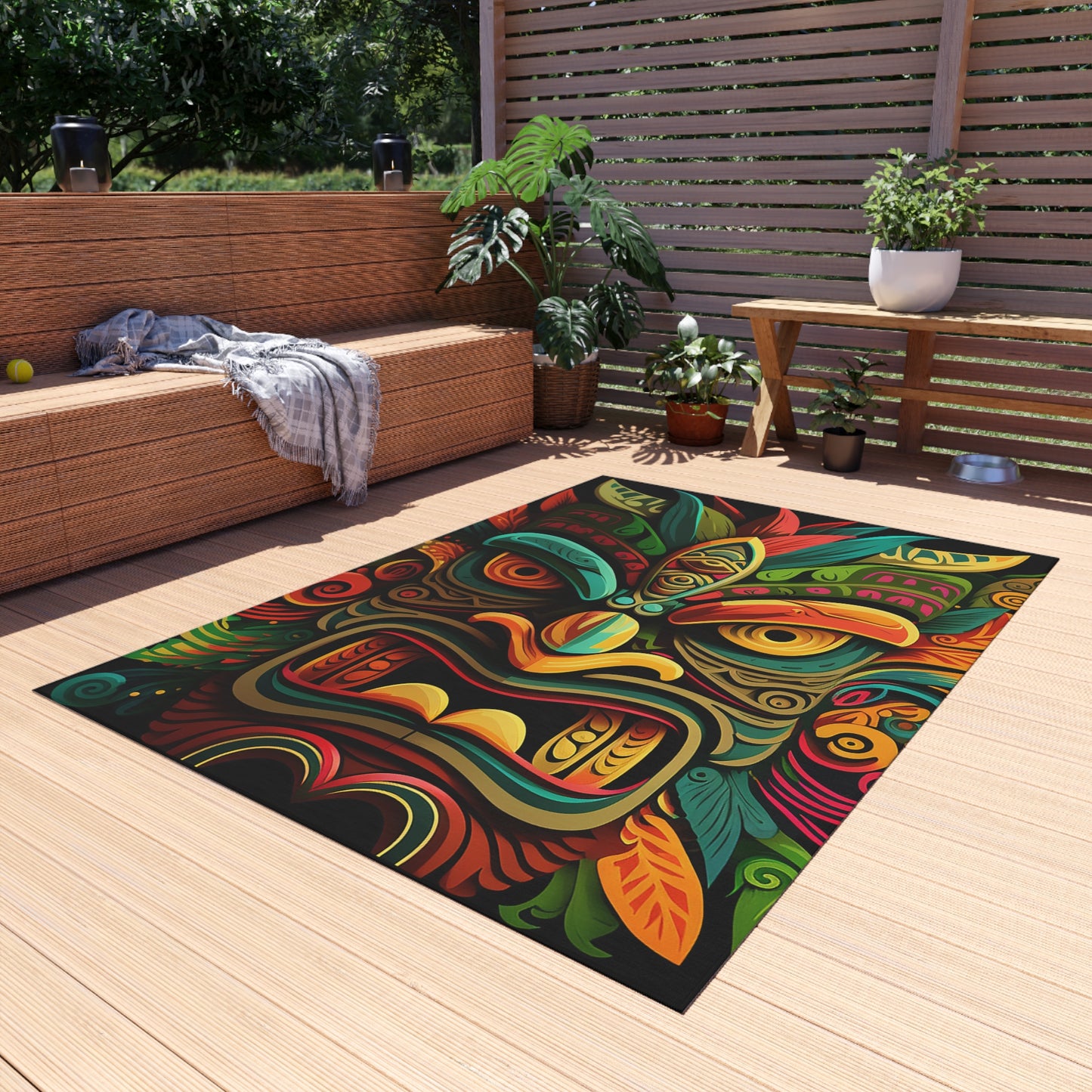 Horn Tiki Outdoor Rug