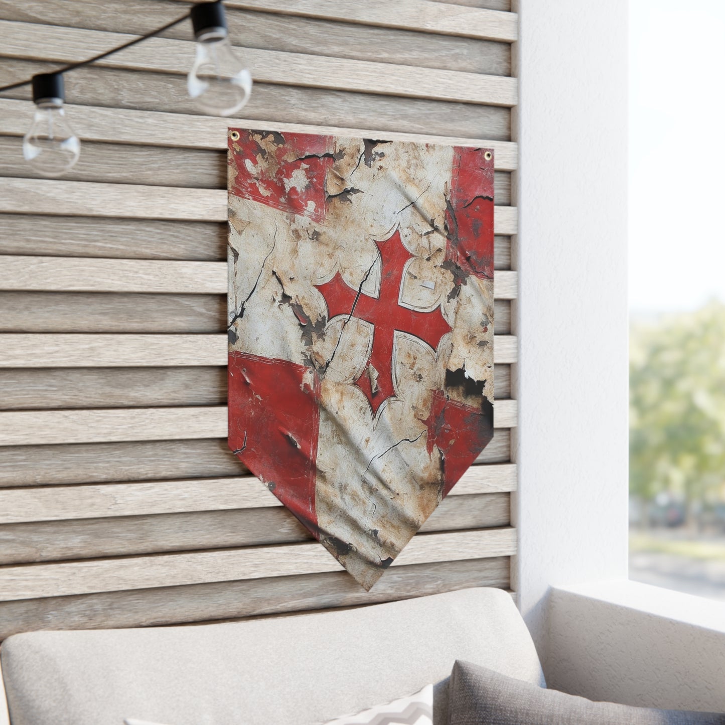 Templar Flag Pennant Banner