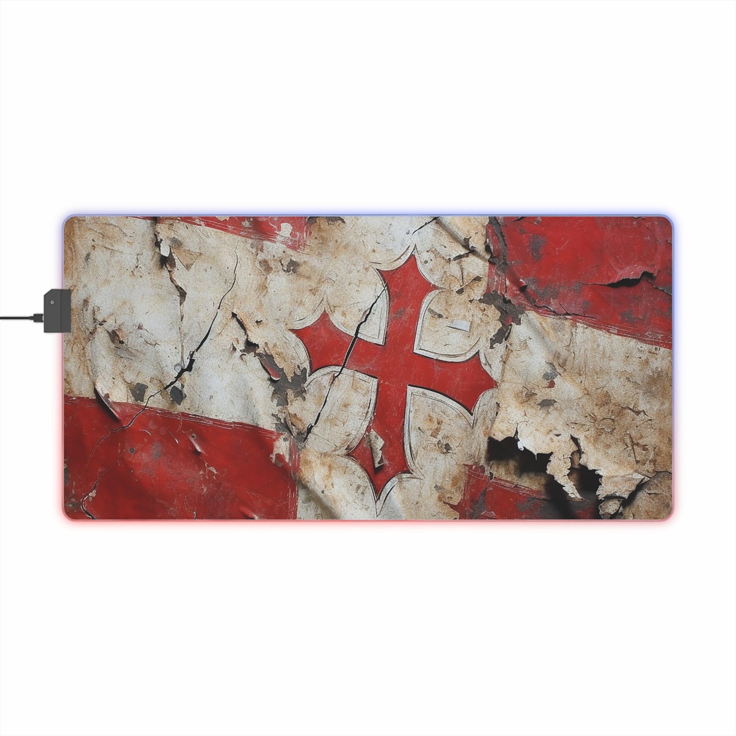 Templar Flag LED Gaming Mouse Pad