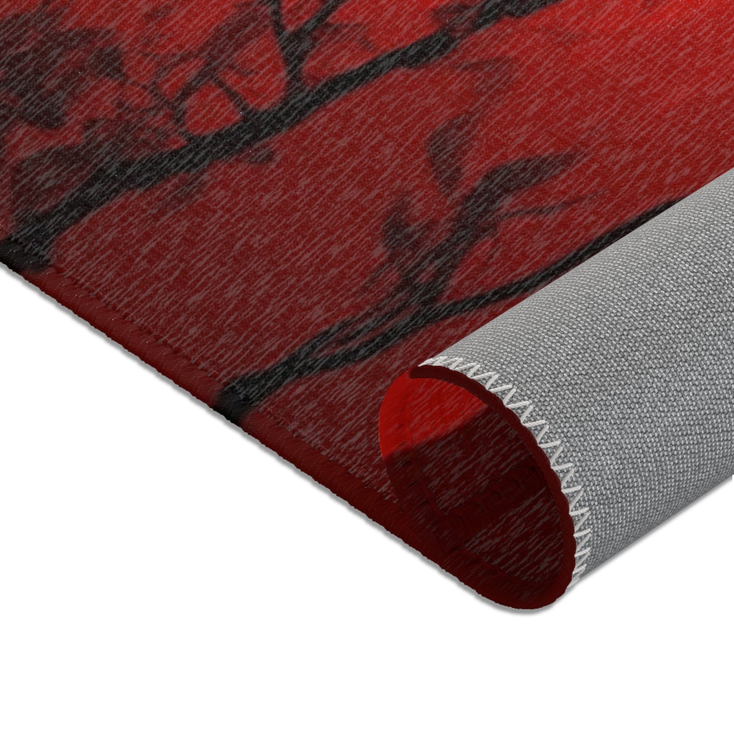 Japanese Sunset Samurai Area Rug
