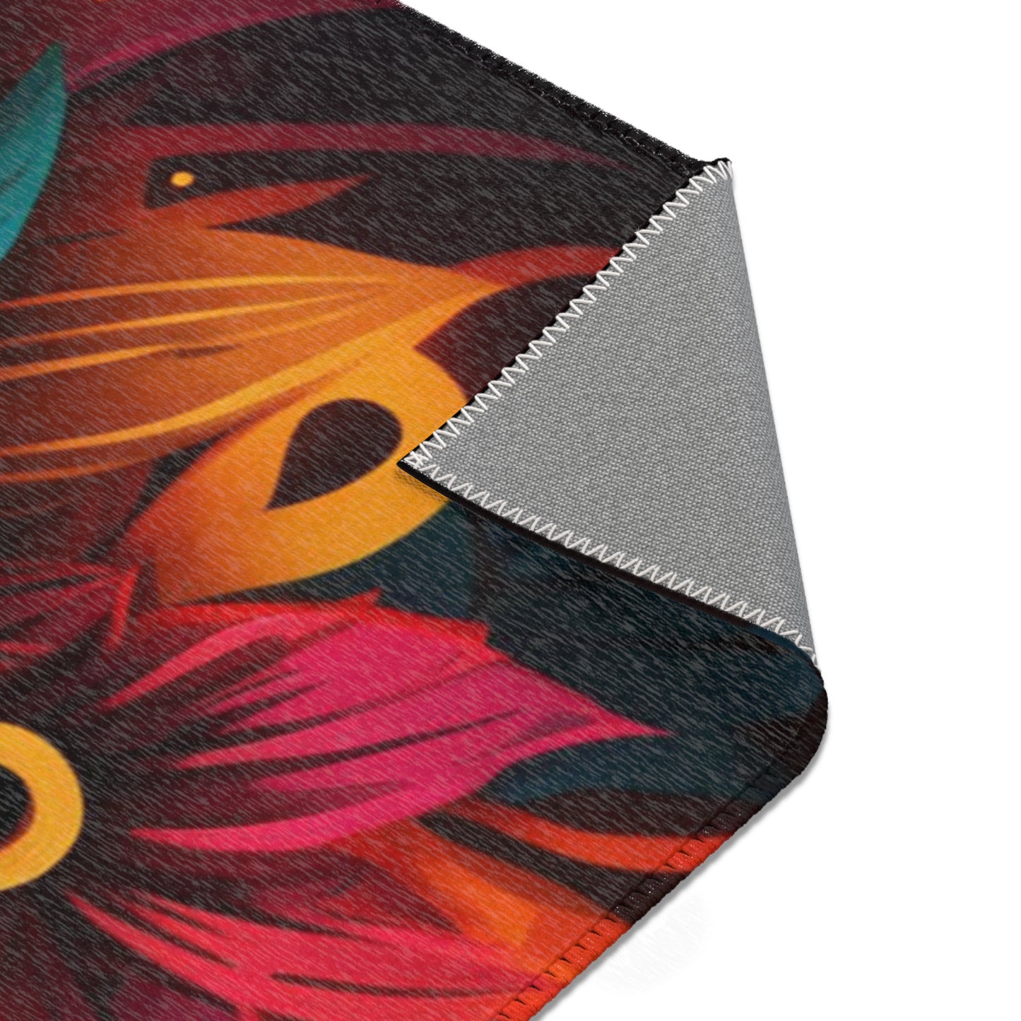 Feathered Tiki Area Rug