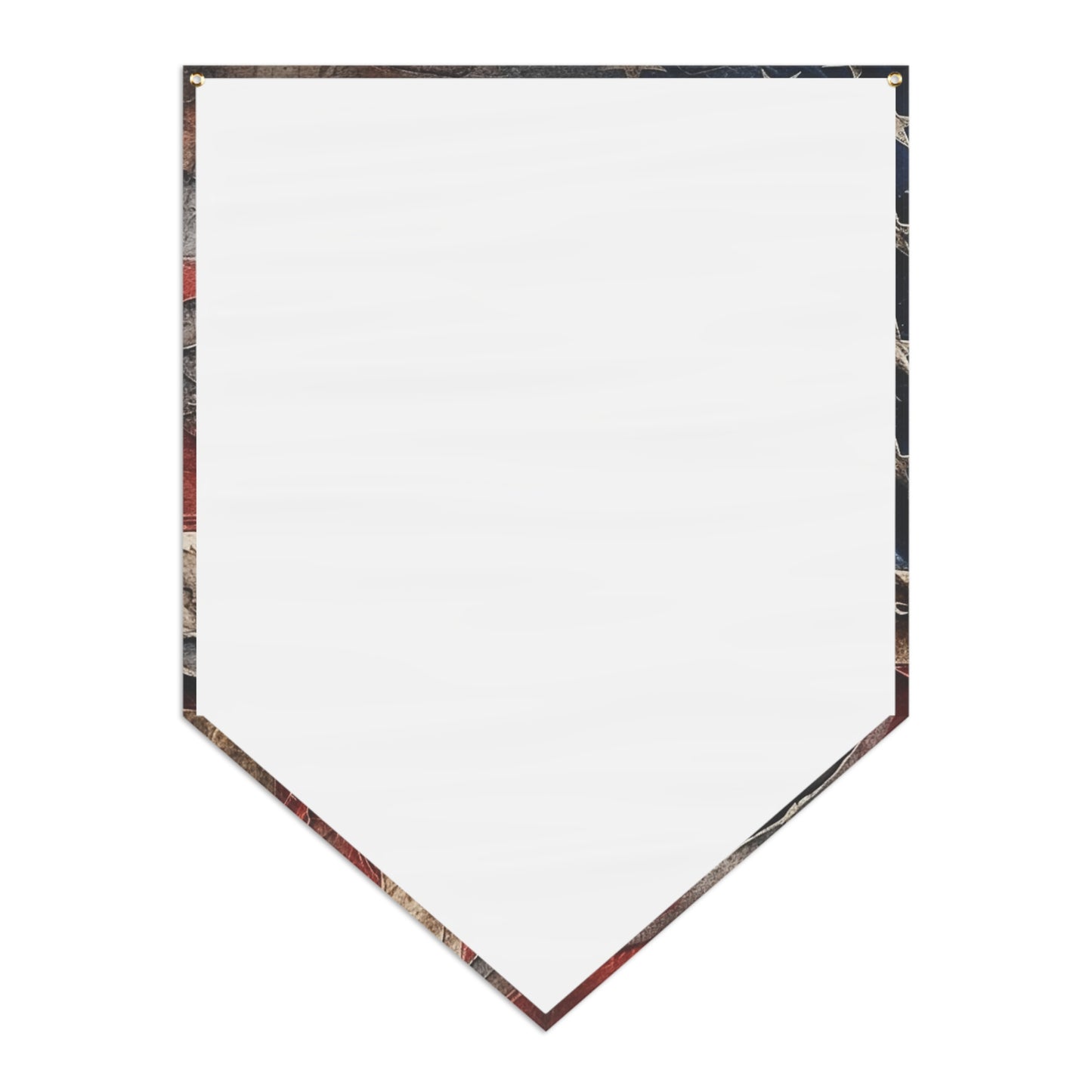 Distressed American Flag Pennant Banner