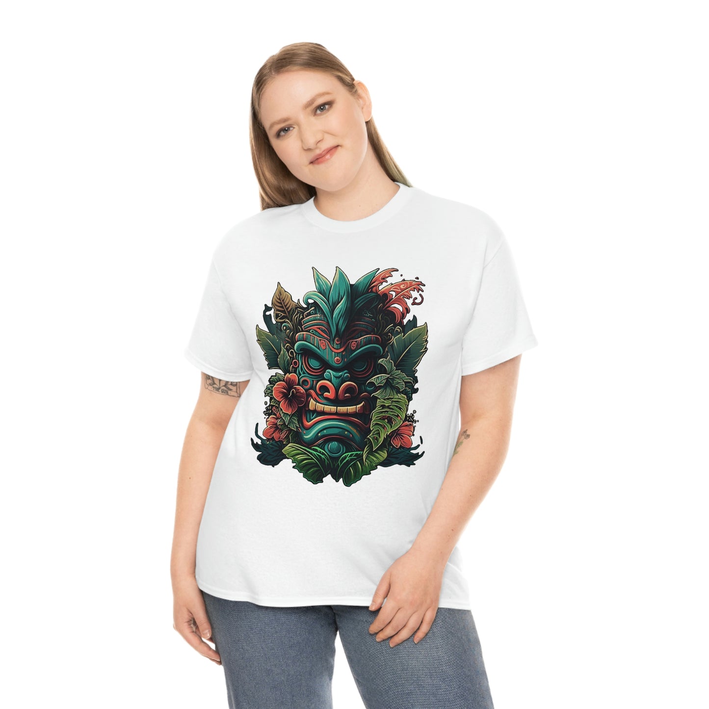 Green Tiki Unisex Heavy Cotton Tee