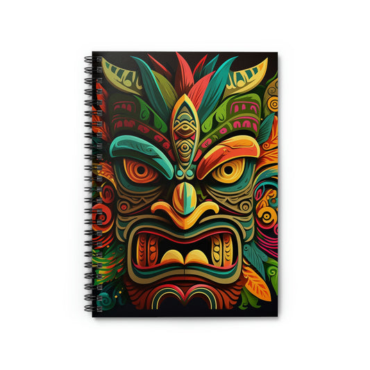 Horn Tiki Spiral Notebook - Ruled Line