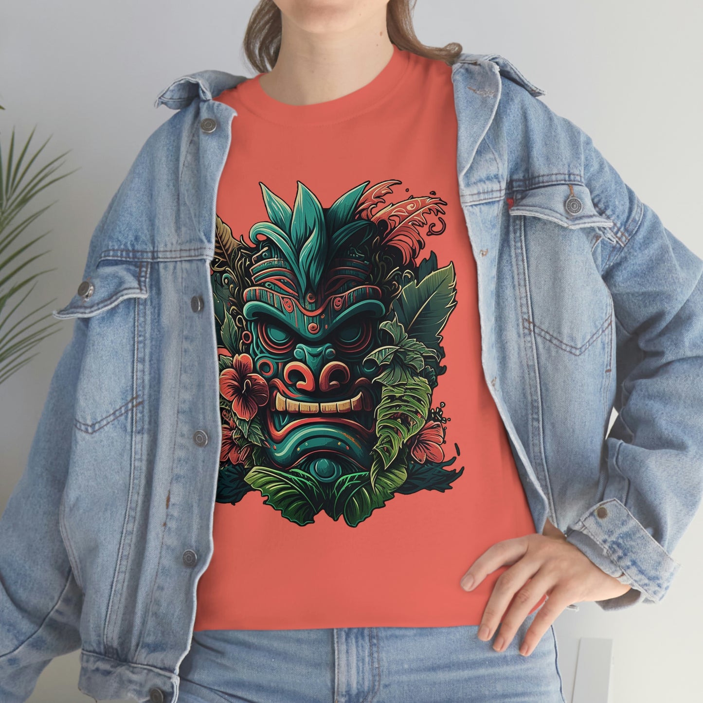 Green Tiki Unisex Heavy Cotton Tee