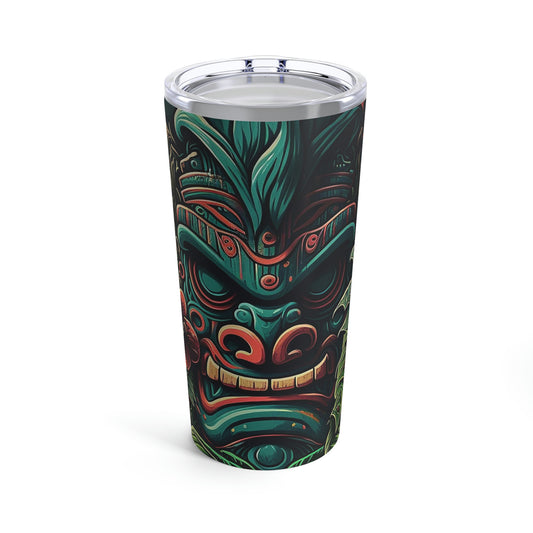 Green Tiki Tumbler 20oz