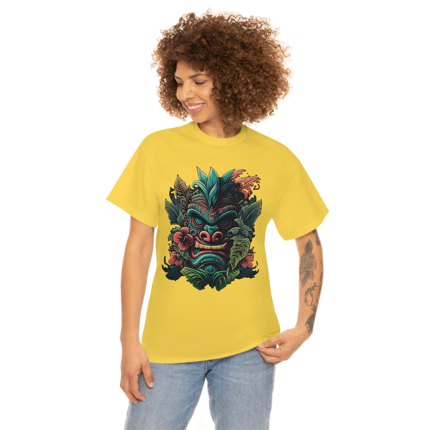 Green Tiki Unisex Heavy Cotton Tee