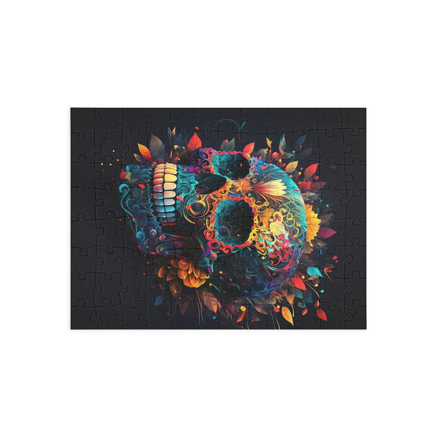 Blue Sugar Skull Puzzle (96, 252, 500, 1000-Piece)