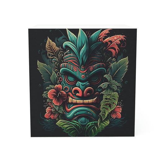 Green Tiki Note Cube
