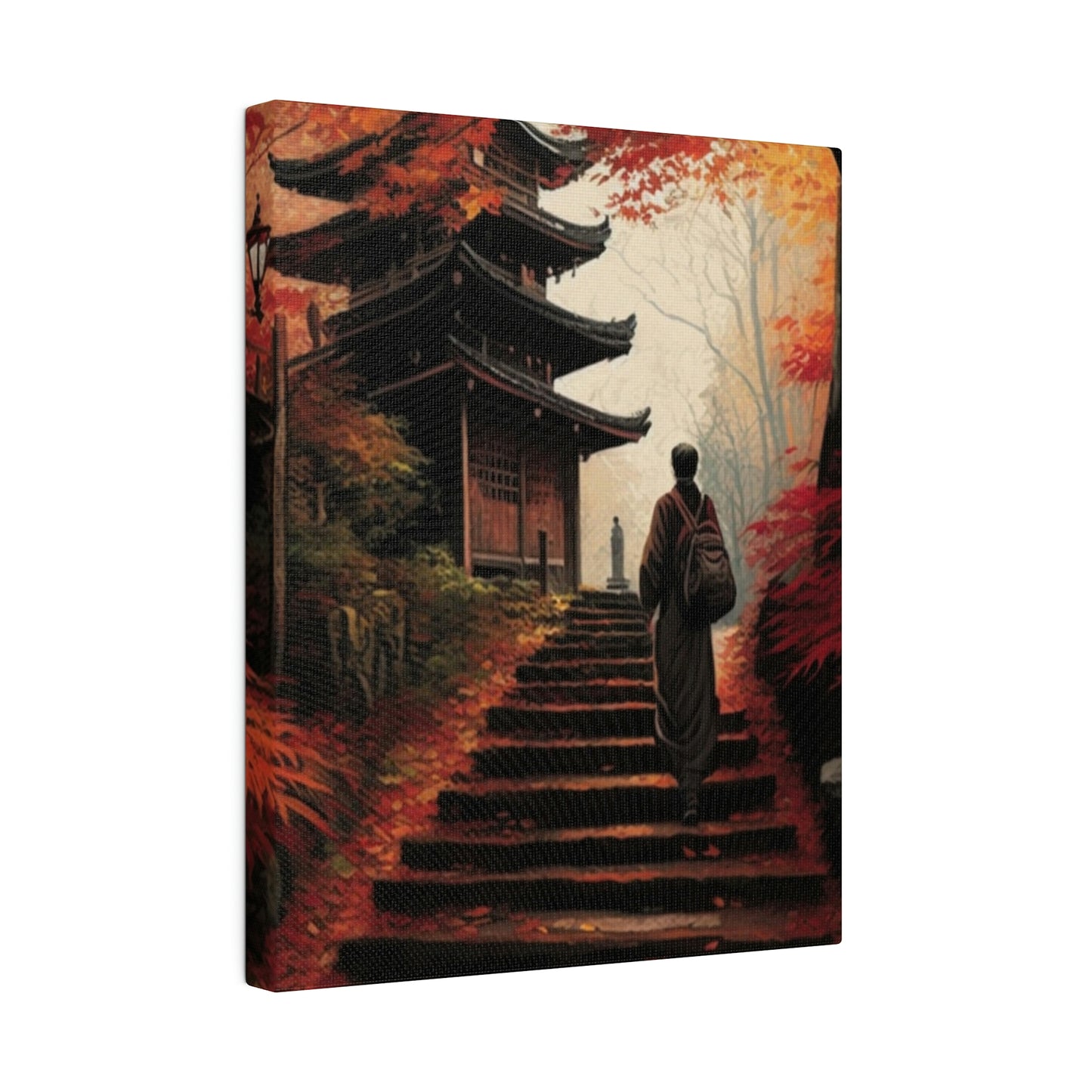 Traveler on the Steps