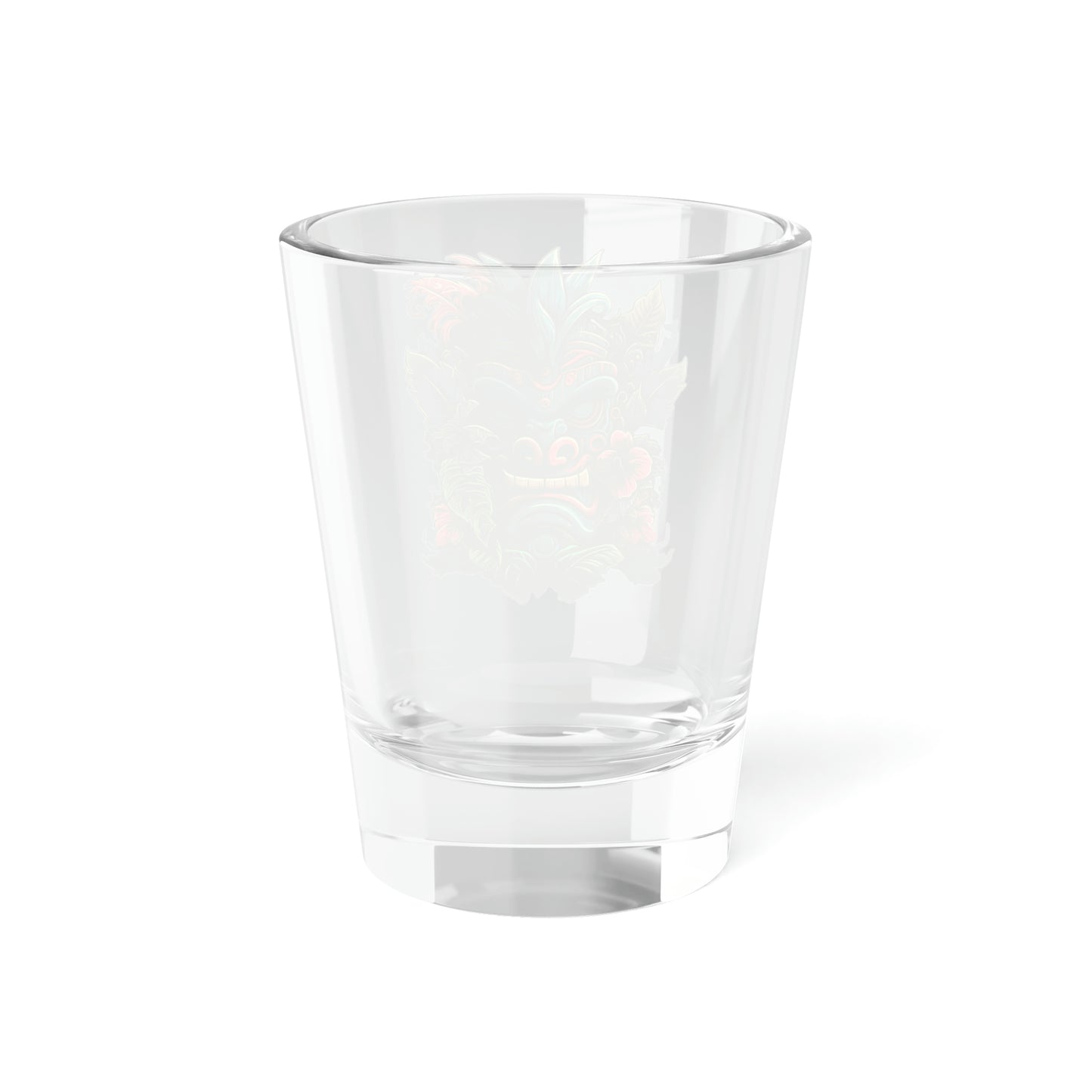 Green Tiki Shot Glass, 1.5oz
